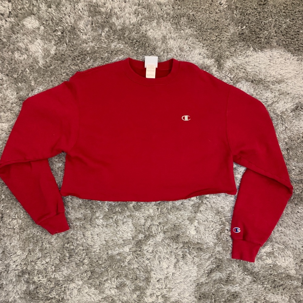 Champion oversized cropped sweatshirt